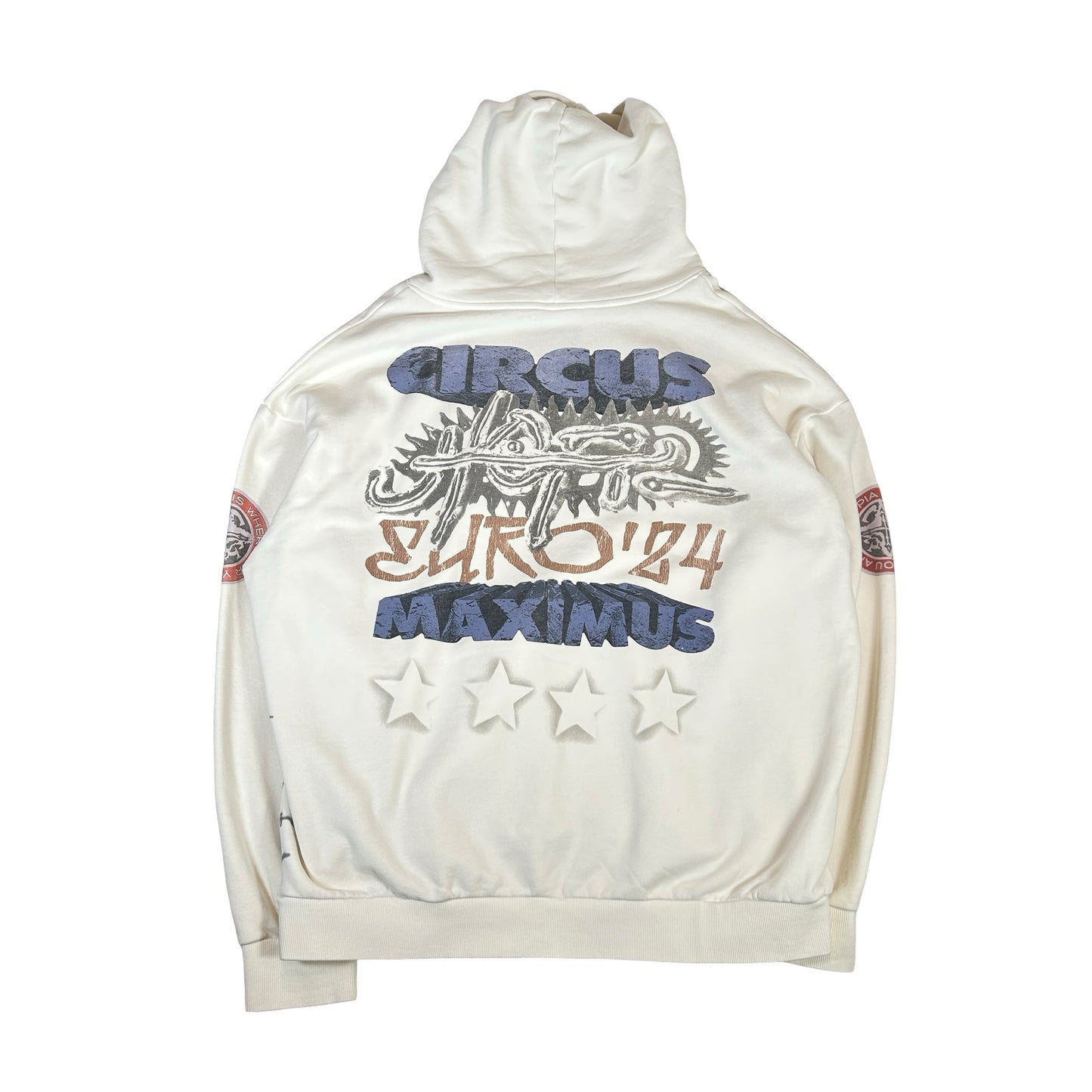 Travis Scott Utopia Circus Maximus 2023 Tour Hoodie White [USED] - 2XL (Used)