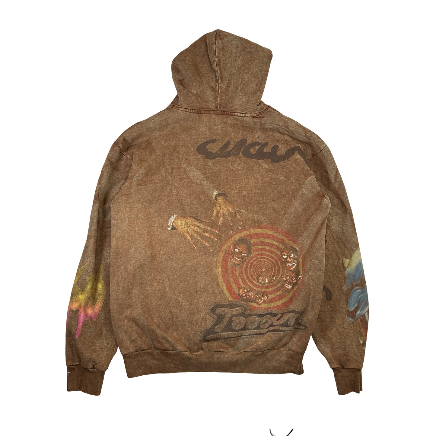 Travis Scott Utopia Circus Maximus 2023 Tour Zip-Up Hoodie Brown [USED] - XXL (Used)