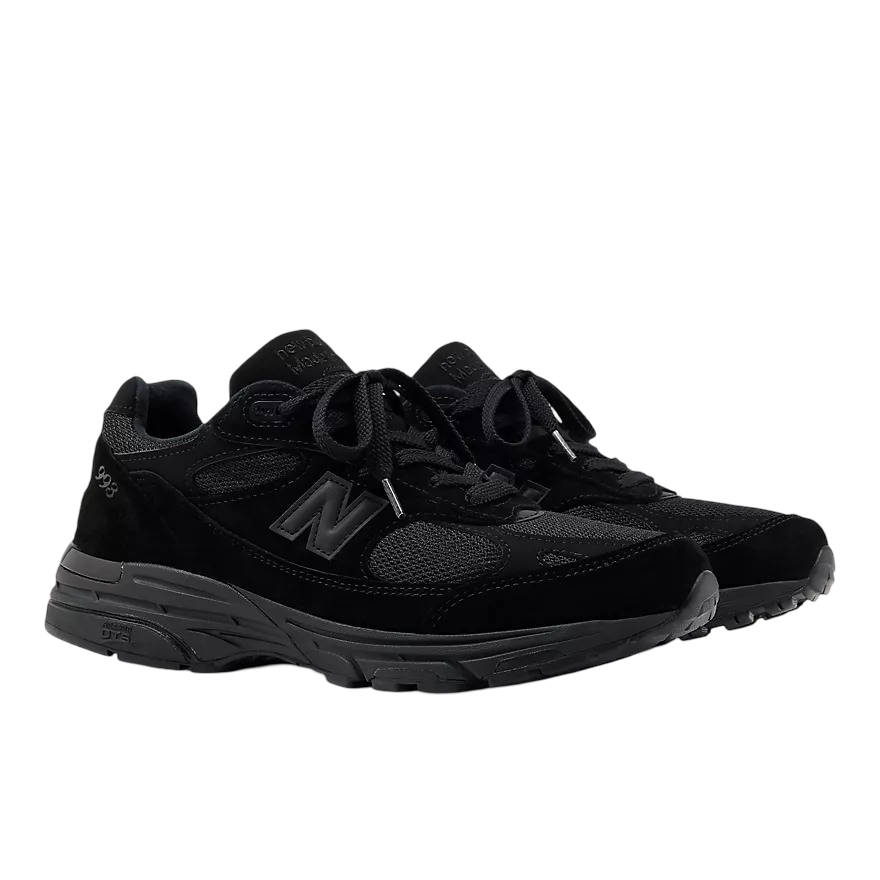 U993BL New Balance 993 MiUSA Triple Black Suede