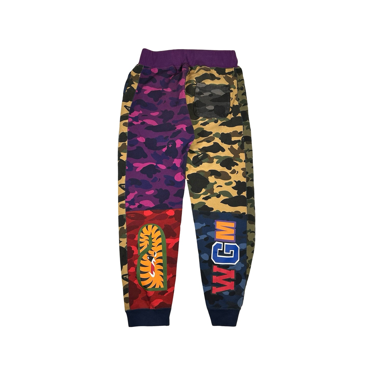BAPE Mix Camo Shark Crazy Slim Sweat Pants Multi [USED] - XL (Used)