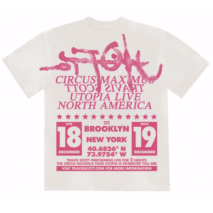 Travis Scott Utopia Is In Brooklyn Tee White