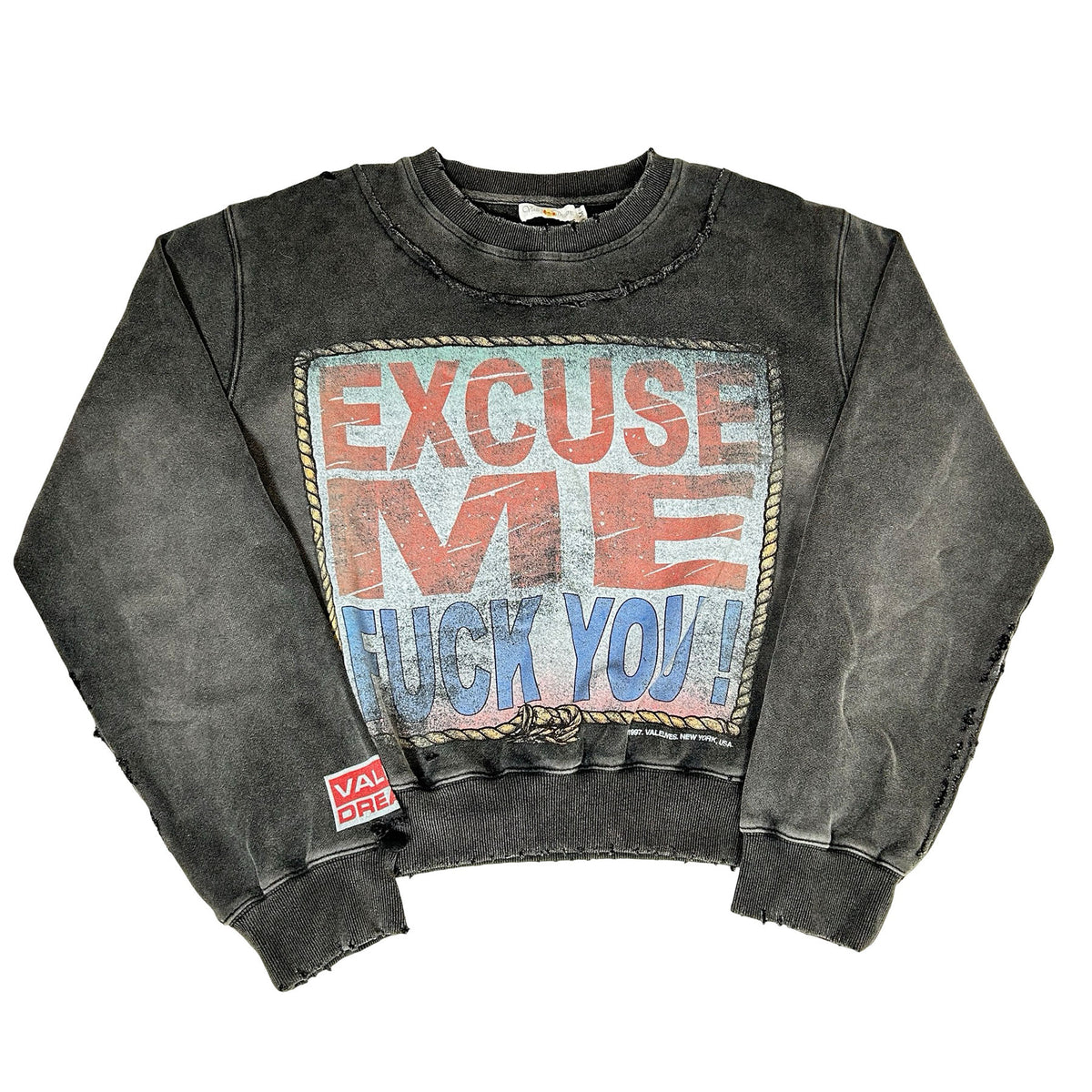 Vale Forever Excuse Me Crewneck Black [USED] - M (Used)