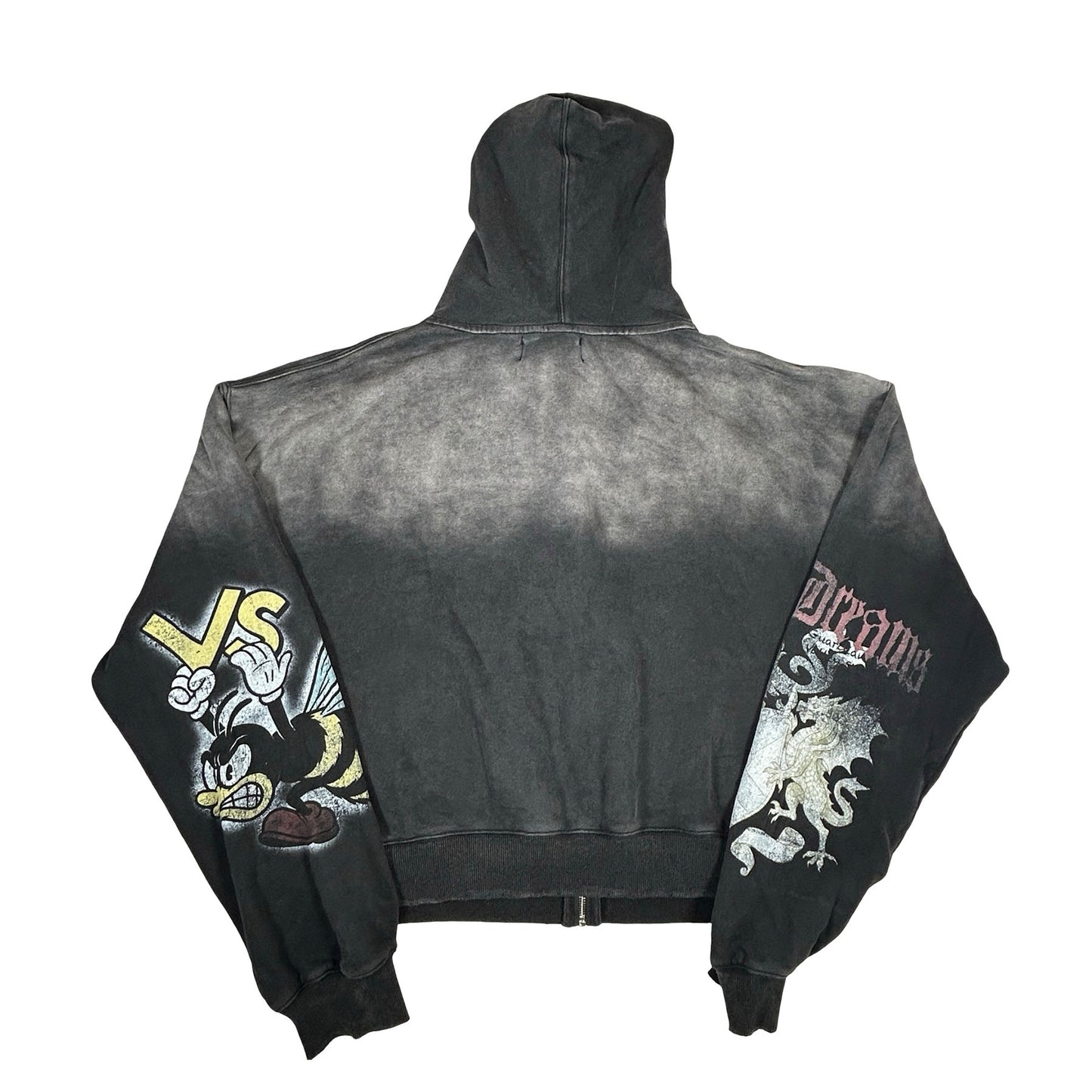 Vale Forever Blasted Zip Up Hoodie Black [USED] - XL (Used)