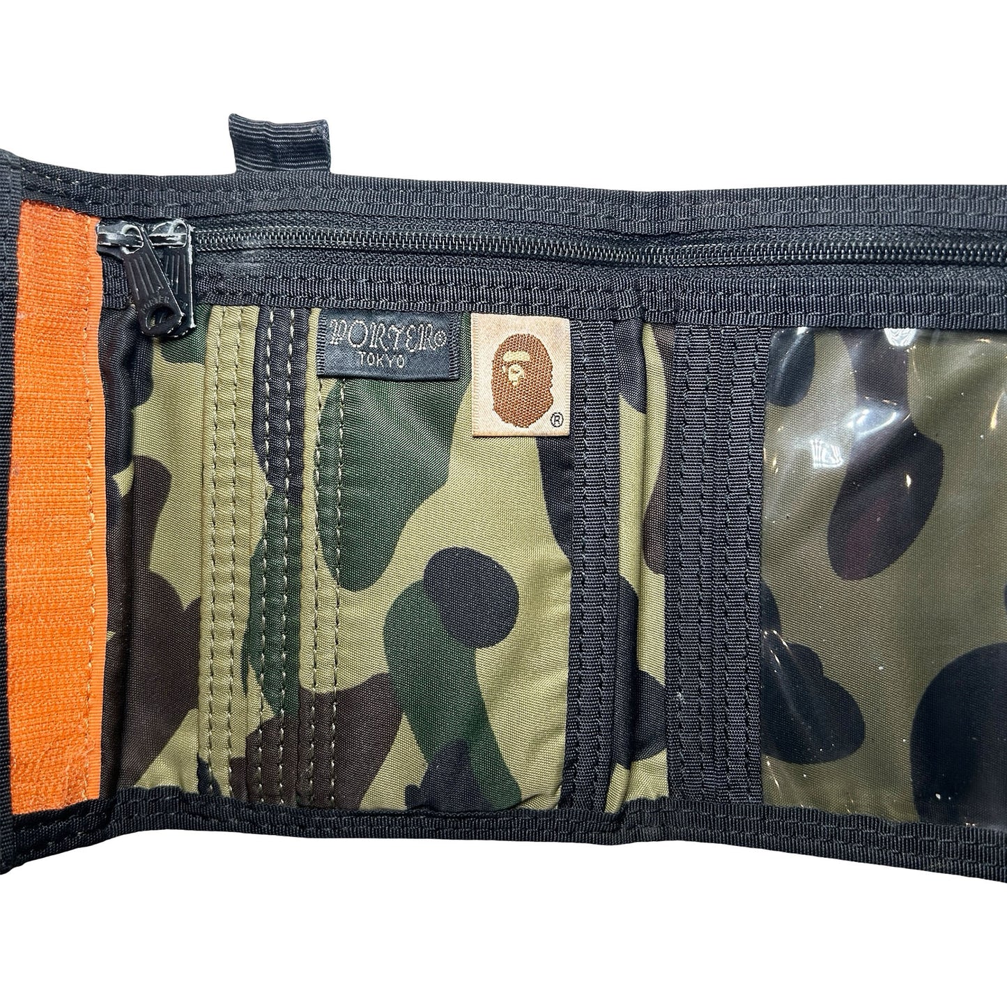 BAPE x Porter 1st Camo Wallet Green [USED] - O/S {Used)