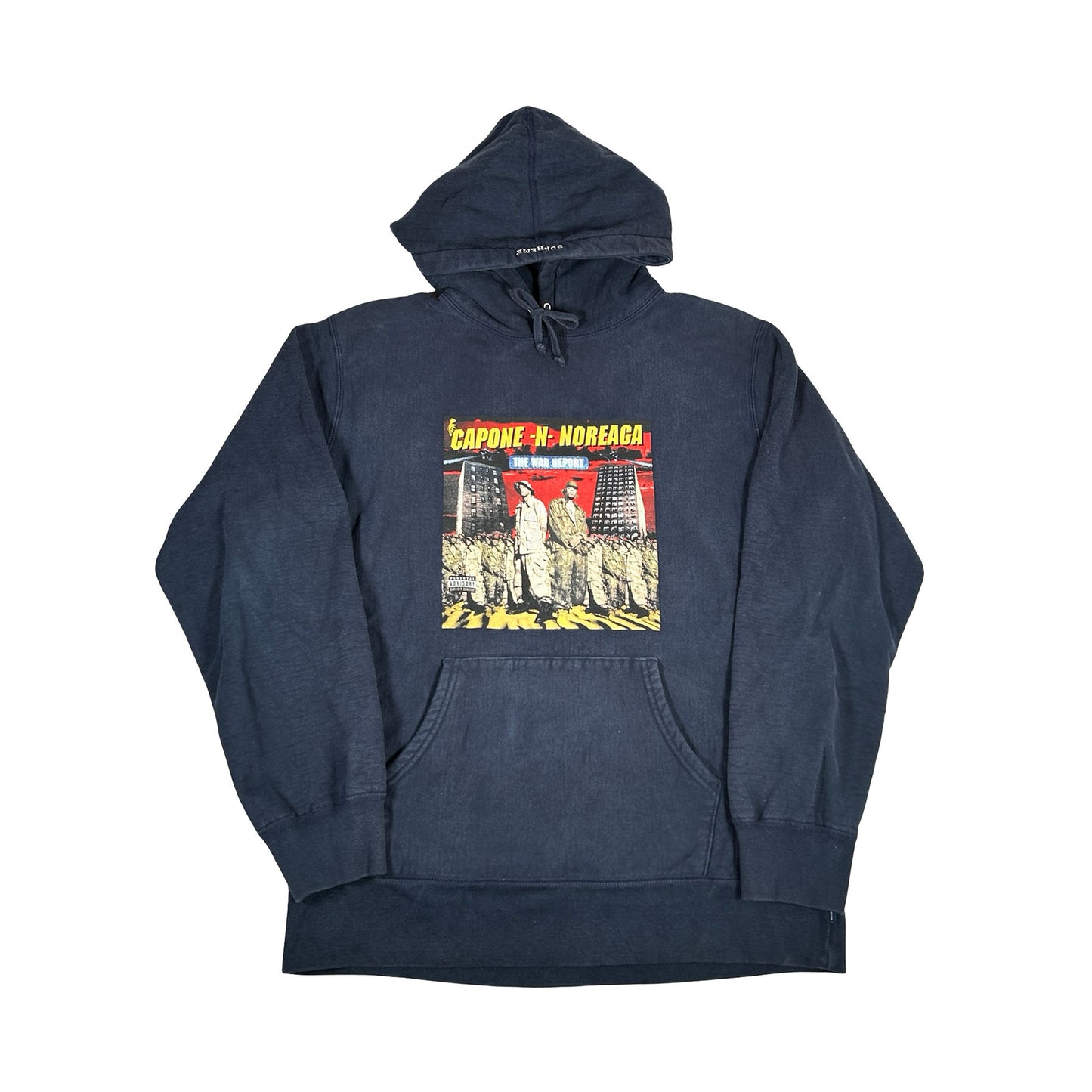Supreme The War Report Hooded Sweatshirt Navy [USED] - XL (Used)
