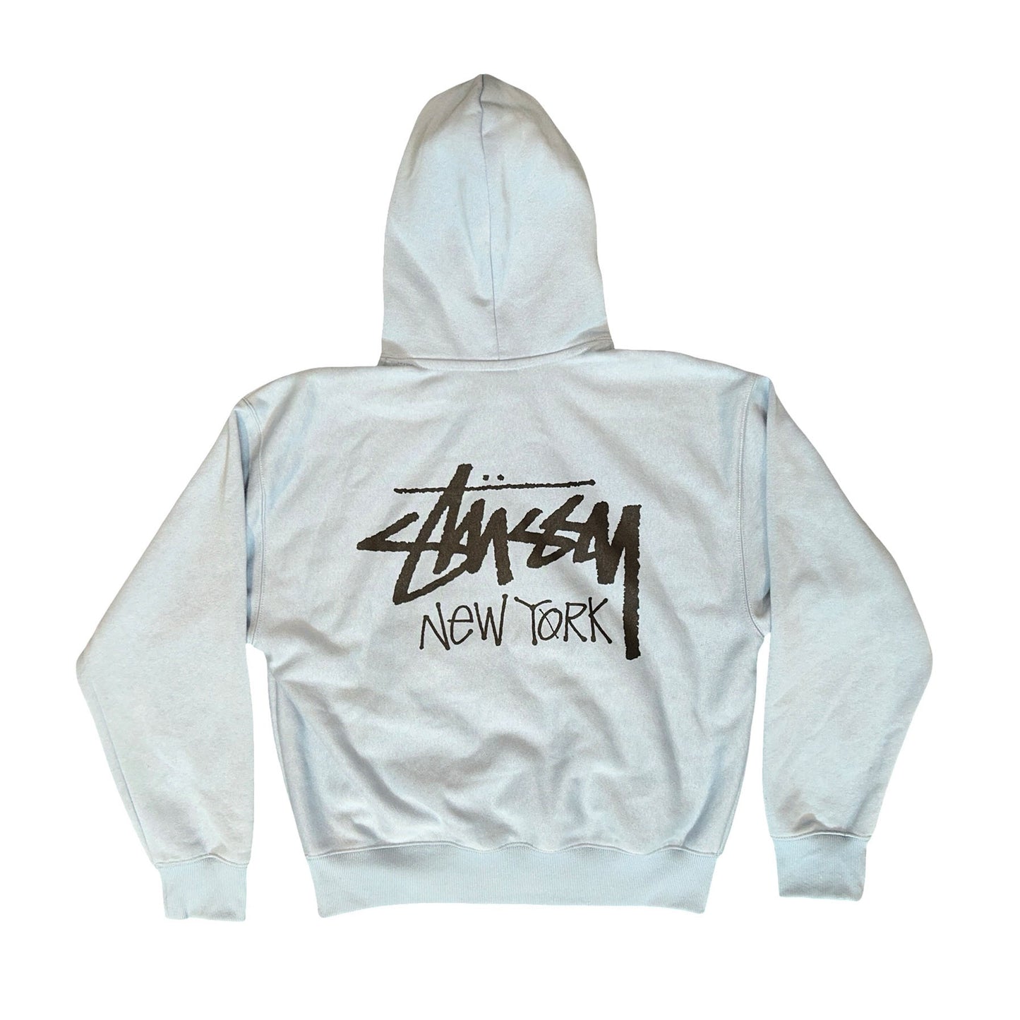 Stussy Stock New York Hoodie Sky Blue [USED] - L (Used)