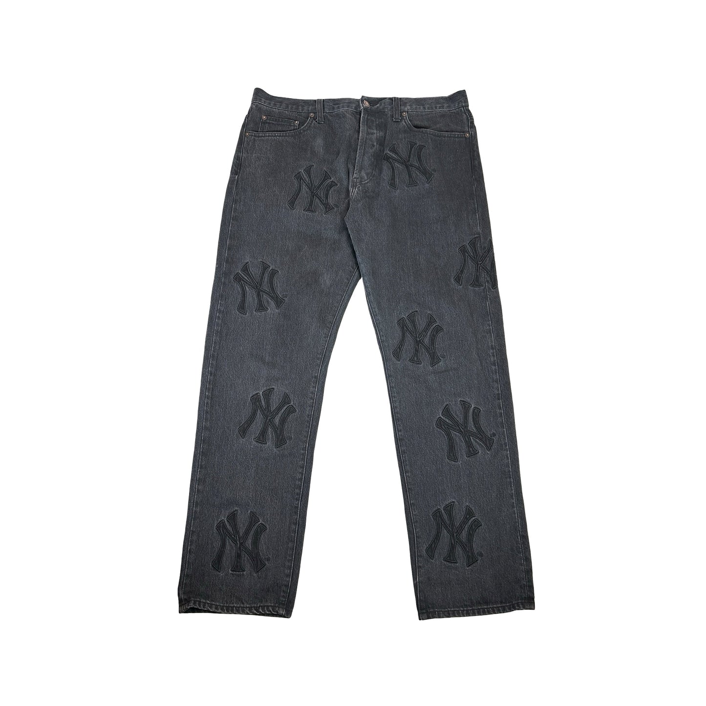 Supreme x New York Yankees Regular Jean Washed Black [USED] - 36 (Used)