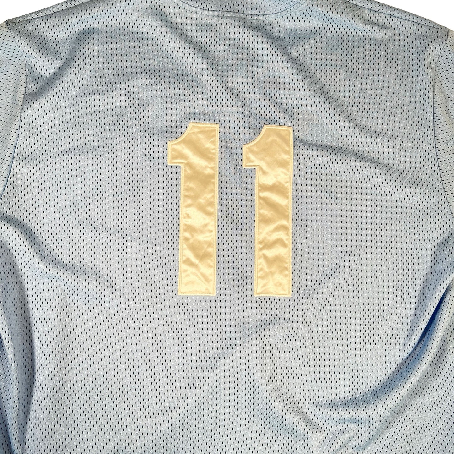Supreme London Shop S Logo Baseball Henley Light Blue [USED] - XL (Used)